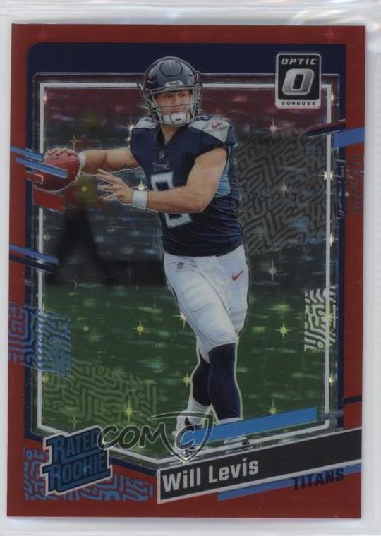 2023 Panini Donruss Optic Rated Red Stars Prizm Will Levis #298 Rookie RC 11dc