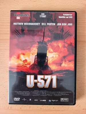 DVD ''U-571'' (mit Matthew McConaughey, Bill Paxton, Jon Bon Jovi); guter Zustand!
