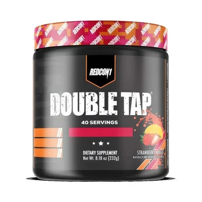 REDCON1 GRUNT DOUBLE TAP ENERGIZING FAT BURNER 232G STRAWBERRY MANGO