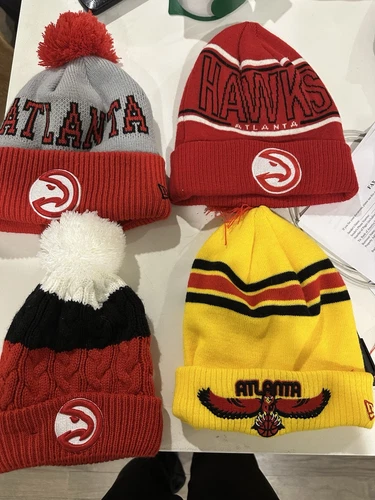 Atlanta Hawks Beanie Lot Of 4