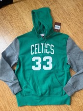 NWT Mitchell & Ness Boston Celtics Larry Bird Hoodie Hoody Sweatshirt, Small