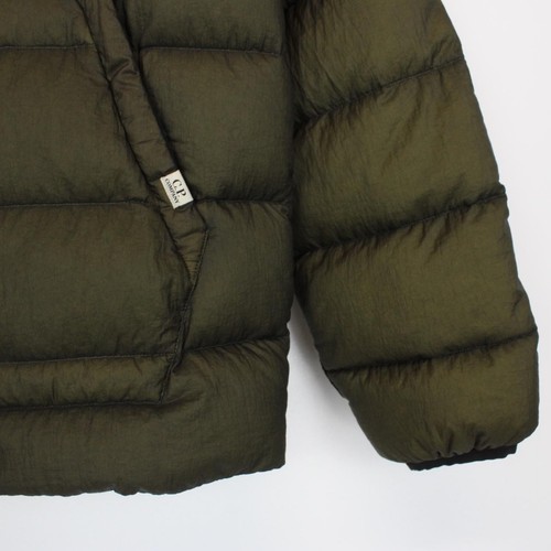 CP Company Khaki Green Nylon Hooded Liner Down Jacket - Picture 4 of 7