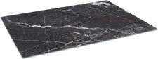 40x30cm Glass Chopping Board Black Marble Medium Kitchen Worktop Saver Cutting M