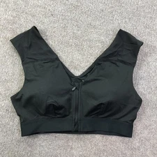 Tommie Copper Sports Bra Womens Large Black Activewear Shoulder Support