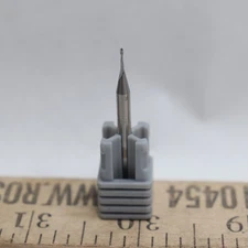 Harvey Tool Mini Ball-Nosed Endmill Carbide 2-Fl 1mm Milling Dia 3mm Shank