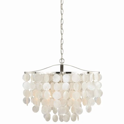 Elsa 3-Light Pendant in Transitional and Waterfall Style 18.5 Inches Tall and - Picture 1 of 11