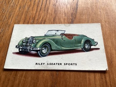 KELLOGG S - MOTOR CARS (colored) 1949 - No 10 RILEY 3 SEATER SPORTS