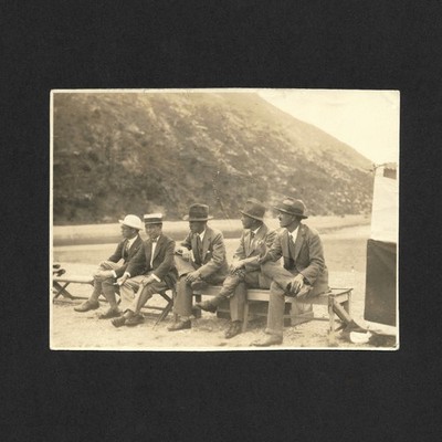 Eleganter schicker Herren Hut Japanisches Kostüm - altes Foto Schnappschuss