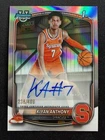2025-26 Bowman Chrome - Kiyan Anthony #CPA-KA 1st Refractor Auto #/499 SYRACUSE!