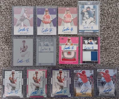 13 Leaf Auto Lot Carter Baumler 2019 1/1 Patch Metal Perfect Game Draft Orioles