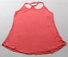 Vie Active Women's Ultra-Flow Solid Carolina Tank Top BL1 Dark Peony Small