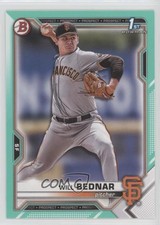 2021 Bowman Draft Aqua 8/199 Will Bednar #BD-197 5h0