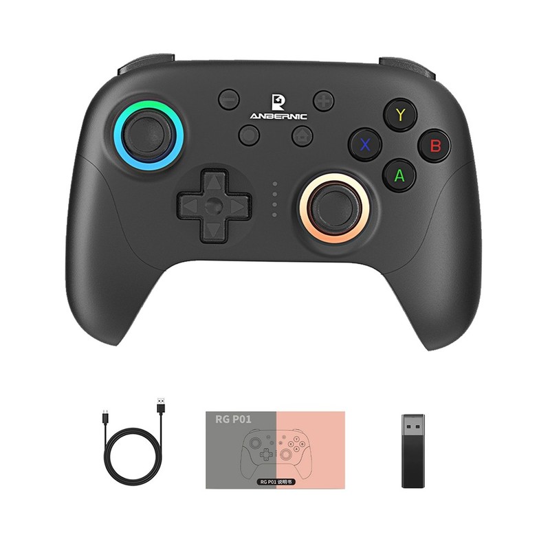 RGP01 Gamepad Bluetooth Game Controller RGB Hall Joystick for Android PC8124