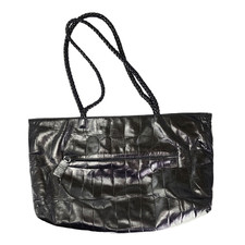 Falor Le Borse Handbag Black Croc E