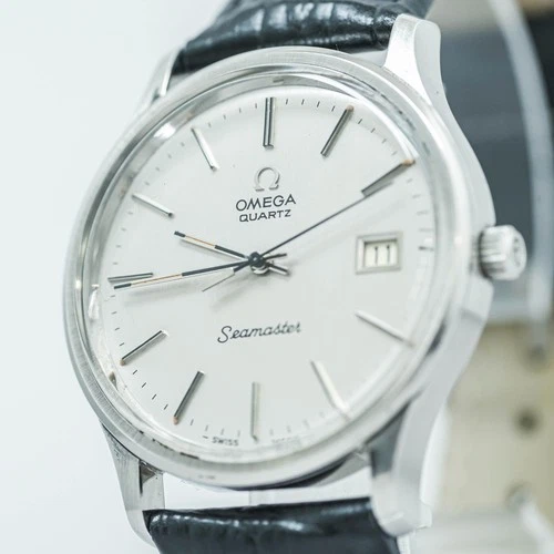 Vintage 1977 **NEAR MINT** OMEGA Seamaster Cal.1342 Quartz Push Crown 36mm Men's