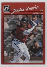 2023 Panini Donruss Retro 1990 Variation Holo Red /2023 Jordan Lawlar #244 1cx3