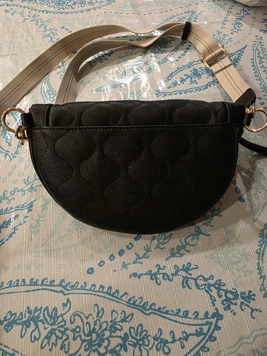 Sac banane femme noir sangle réglable  - Photo 5/6