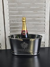 Wine Cooler 3 Bottle Silver Napoleon Bollinger Champagne Ice Bath Bucket Cooler