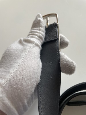 Louis Vuitton Black Leather Silver LV Initials Damier  display picture 1