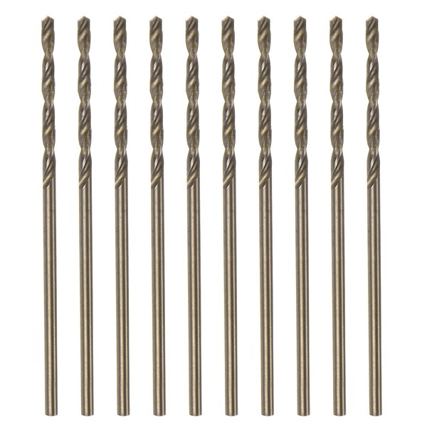10Stk Cobalt Jobber Bohrer 1,3Mm M35 High-Speed-Stahl Hss Spiralbohrer Werkzeug-image