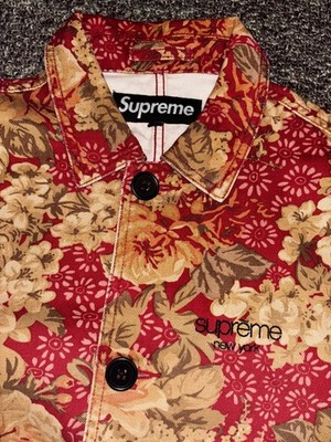 Supreme Floral Washed Work Trench Coat Spring/Summer 2018 | eBay