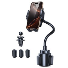 Cup Phone Holder for Car - Adjustable Gooseneck Cup Holder Cradle Car Mount w...