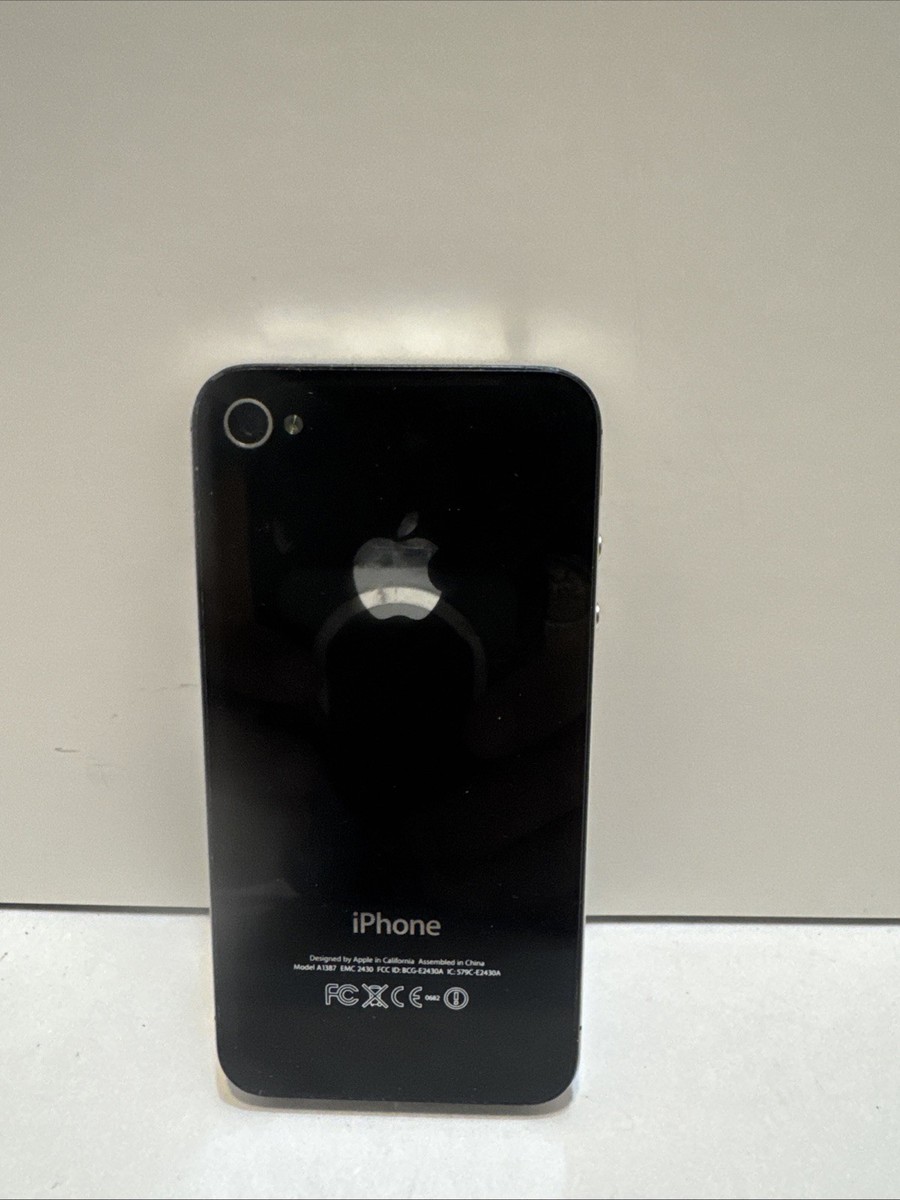 Vintage Apple iPhone 4s 16GB Black Solid Model A1387 2011 Retina