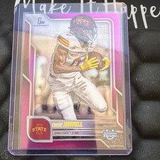 Topps 2025 Bowman University Chrome Chase Sowell #123 Iowa State 1st B #139/225