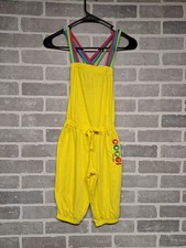Coogi Romper Girls Yellow Square Neck Racer Back Sleeveless Drawstring Size 5