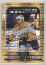 2021 O-Pee-Chee Platinum Marquee Rookies Seismic Gold 10/50 Frederic Allard 6pl