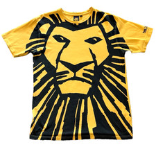 Disney Lion King Musical T Shirt Mens Large Yellow Simba Broadway Graphic Tee