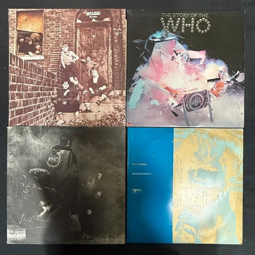 The Who 4 x Vinyl Record LP Job Lot Mighty Meaty Quadrophenia Story Of The Who