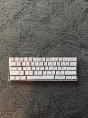GK61 Mechanical Gaming Keyboard - 61 Keys Multi Gateron Optical Bluetooth, WHITE