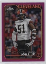 2024 Topps Chrome Rookies Magenta Refractor 335/399 Michael Hall Jr #268 1i5c
