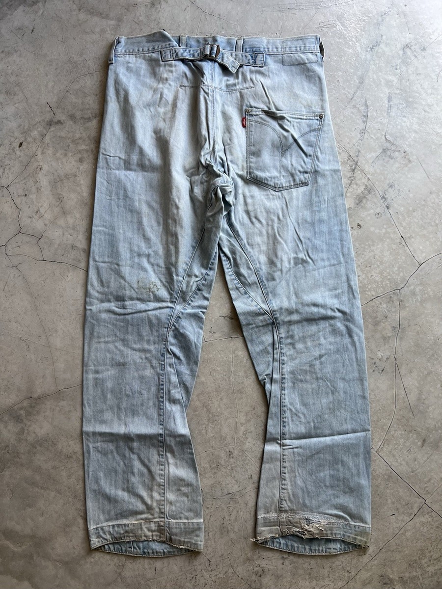 【W34 L34】00s europe levi's engineered Vintage Levis Engineered Twisted Jeans Buckle Back Tag W34 Actual