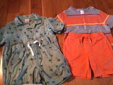 Boys Clothing Lot Hanna Anderson Two Piece Short Sets One Size 4 Other Size 5