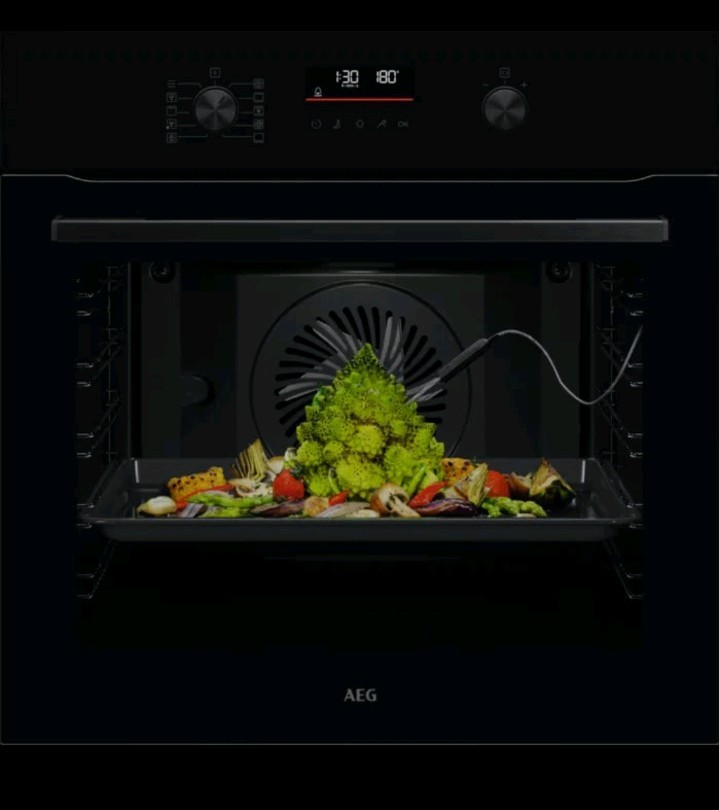 AEG 6000 SenseCook® OS6AB50AK Built In Electric Single Oven - Black - A+ Rated