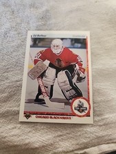 1990-1991 Upper Deck#55, ED BELFOUR Rookie Card,Chi. Blackhawks, HOF . rookie card picture