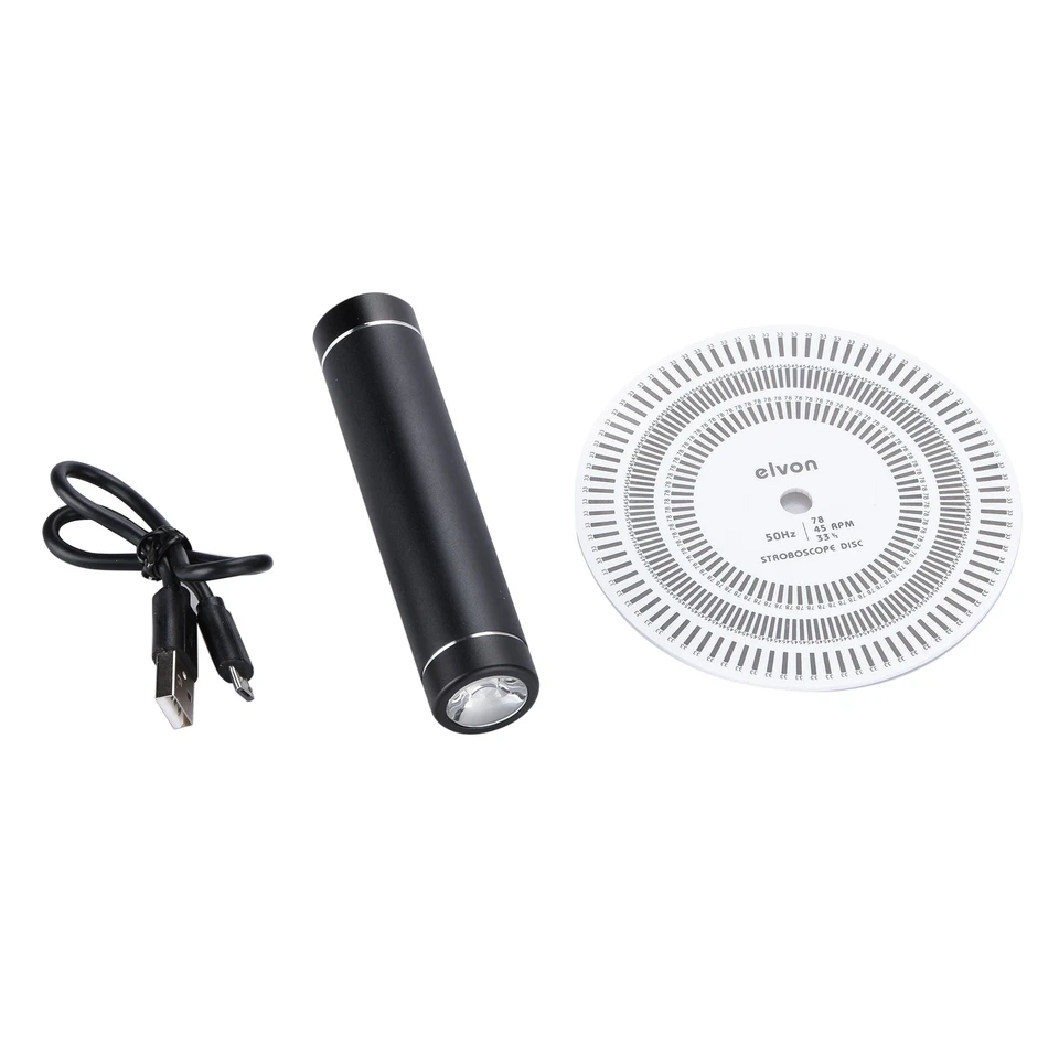 50Hz Turntable Records Stroboscopic Strobe Light+Tachometer Disc 33/45/78 RPM j - Image 2 of 4