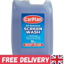 5L Ready to Use Screen Wash - Streak-Free, Prevents Freezing, Ideal for Winter 2.20 per litre