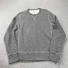 Todd Snyder Sweatshirt Mens Large Gray Heavy Crewneck Canada Weave Blank