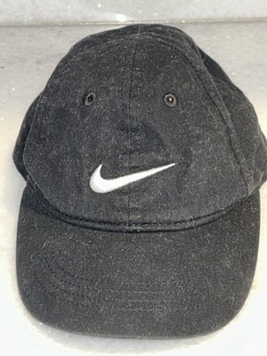 NIKE TODDLER HAT CAP ADJUSTABLE STRAPBACK BLACK EMBROIDERED