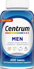 Centrum Men  Multivitamin Supplement  200 Tablets Exp:03/26 * free shipping