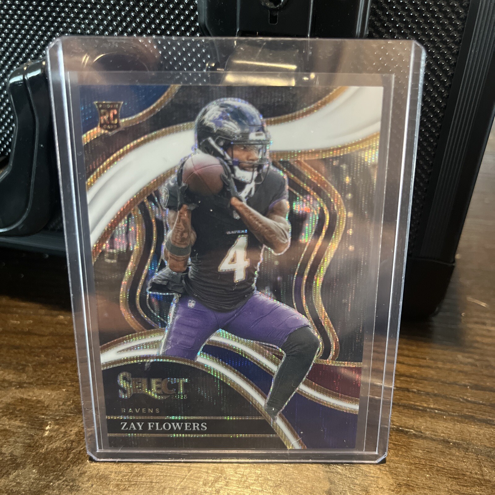 2023 Panini Select Zay Flowers Tri color Club Level #201 /149 RC