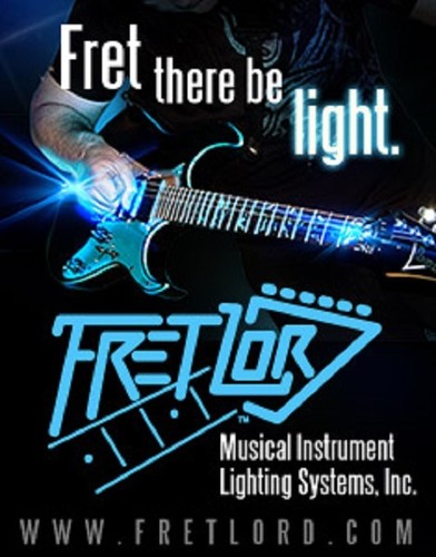 Fender Guitar Scale Fiber Optic LED Fret Marker Lights 25.5" 24 frets scale - Picture 2 of 2