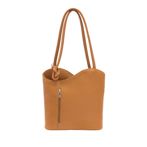 Mädchen Damen Cabrio Rucksack Damen Vera Pelle Leder Schultertasche VP024 - Bild 13 von 28