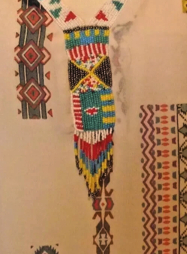 Aztec Beaded Tunic Blouse Lined Top Castaluna OVERSIZED Size 14 Uk NEW Multi - Picture 6 of 8