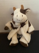 Russ Mooella Plush Cow Mini 8" Stuffed Animal Holstein