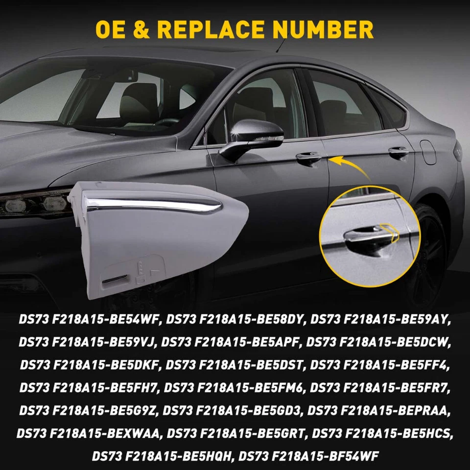 Manija de puerta delantera izquierda para Ford Fusion 2013-2020 bisel de llave tapa lado del conductor Foto 4 de 4