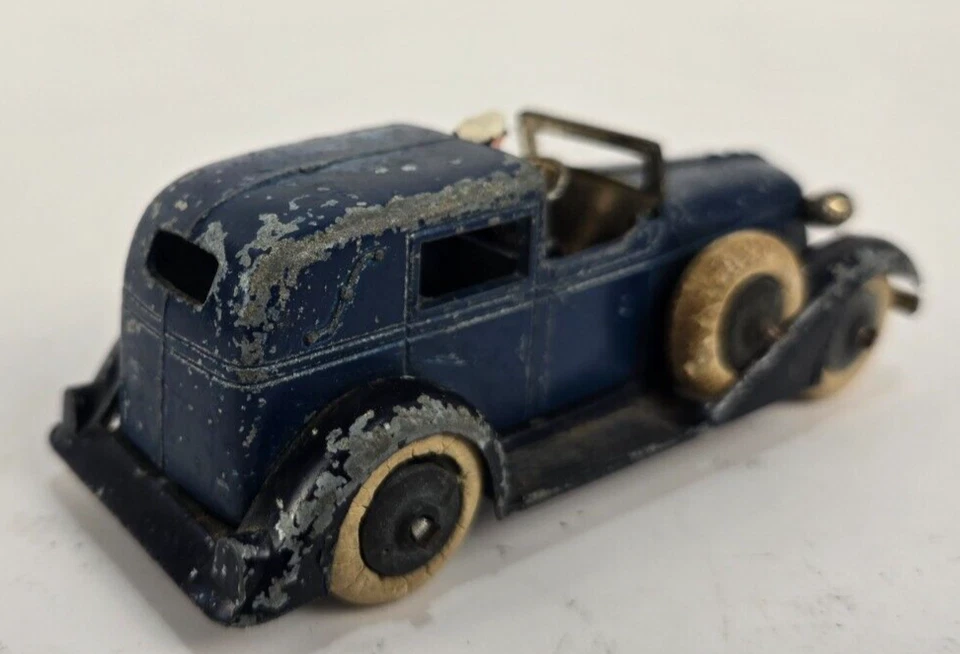 Tootsietoy # 516 Graham coche urbano de 6 ruedas CON CONDUCTOR - juguete Tootsie - pintura original Foto 2 de 4